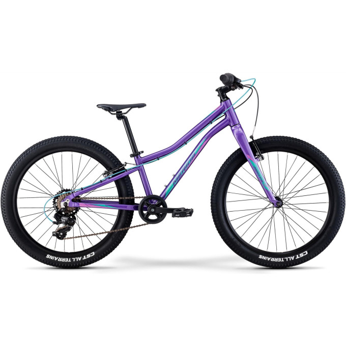Велосипед '22 MERIDA MATTS J.24+ ECO Рама:One Size DarkPurple/PalePinkTeal NN009749